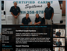 Tablet Screenshot of certifiedcarpetsystems.com